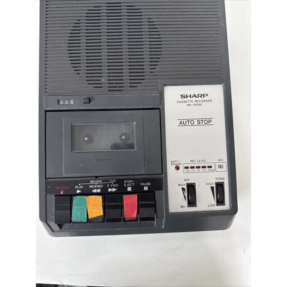 Sharp‎ Cassette Tape Recorder RD-767AV Untested